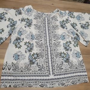 Roz & Ali plus 2x womens shirt short sleeve